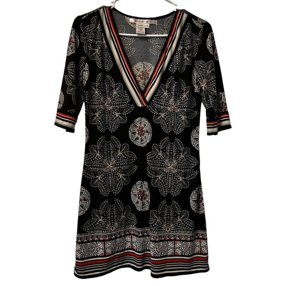 Max Studio Dresses & Skirts - Max Studio Dress Size Small V Neck Geometric Colorful Lightweight Stretch Hippie